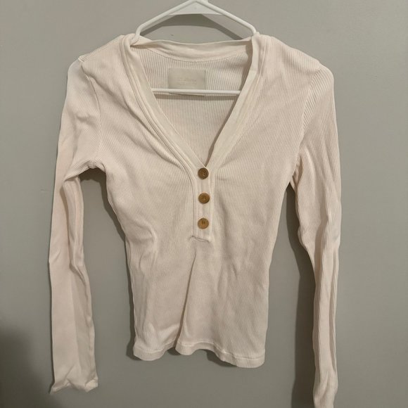 Citizens of Humanity V-Neck Long Sleeve Top - Picture 1 of 3